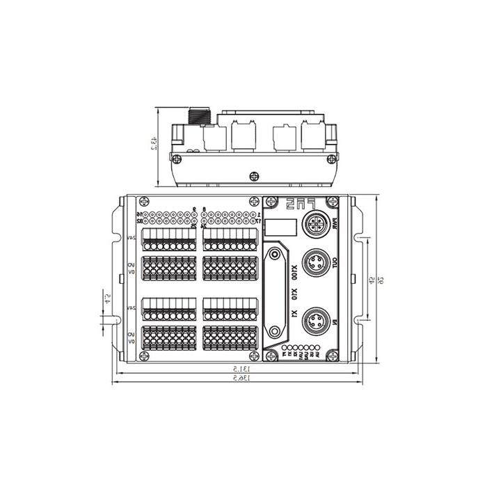 EtherCAT协议、32DI、PNP、端子式、IP20远程模块、009E01